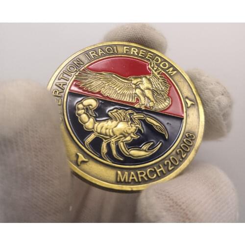 March 20.2003 Operation Iraqi Freedom Saint George Commemorative Challenge Coin Souvenir Gifts