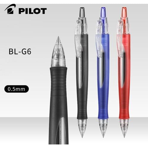 3/6pcs Japan PILOT BL-G6 press gel pen 0.5mm streamlined penholder ergonomic design for student office