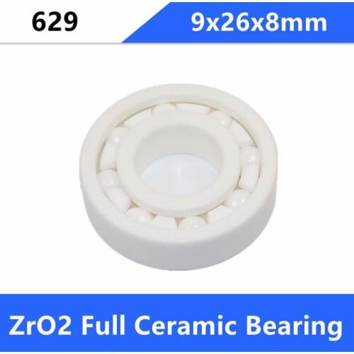 5/10pcs 629 ZrO2 full Ceramic bearing 9x26x8 mm Zirconia Ceramic ball bearings 9*26*8 mm