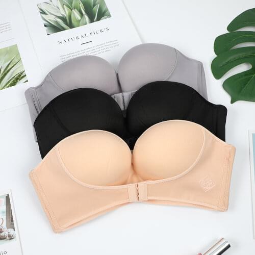 Strapless Bra Push Up Bra Women Without Straps Sexy Bralette Push Up Bra Pitted Bra Female Invisible Underwear Gorge Biustonosz