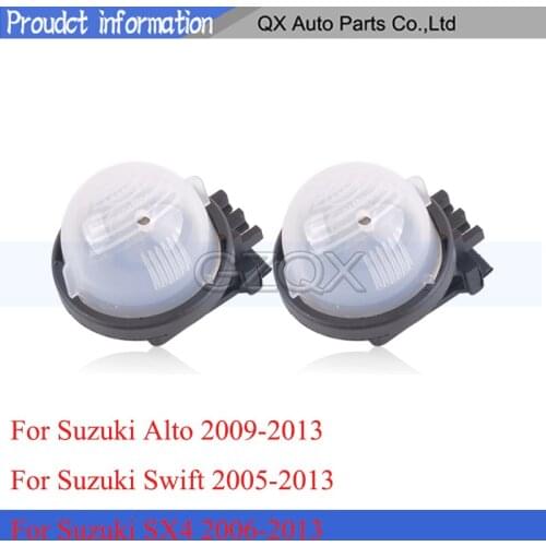 CAPQX For Suzuki Swift 2005-2013 Alto 2009-2013 SX4 2006-2013 High Quality Car License Plate Lamp Light Number-plate Light