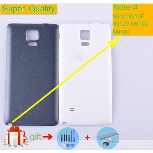 For Samsung Galaxy Note 4 Note4 N910 N910F N910V N910C N910P N9100 Housing Battery Cover Back Cover Case Rear Door Chassis