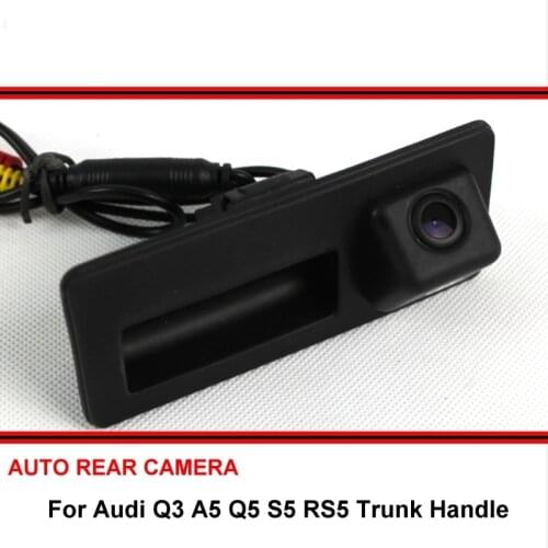 For Audi Q3 A5 Q5 S5 RS5 2010~2015 Car Reversing Parking Rear View Camera For SONY CCD Trunk Handle
