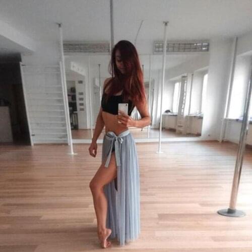 Summer Chiffon Skirt Sexy High Leg Slit Boho Skirts Women Sashes Floor Length Maxi Skirt Ladies Bohemian Custom Made