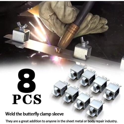 Metal Welding Clamps Locator Sheet Holder Butt Welding Butterfly Clip Adjustable Auxiliary Welding Positioner Fixture Tools Set