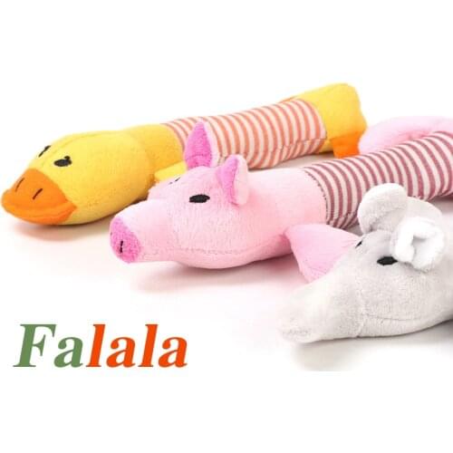 Cute Pet Dog Plush Squeak Sound Toys Funny Cartoon Fleece Durability Chew Molar Toy for Dogs Soft Interactive Pillow Gift Puppy