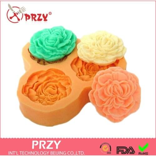 Modelling of Flower/rose Chocolate Mold Fondant Cake Decoration Mold 100% Food Grade Material Wholsales Moulds Silicone Rubber