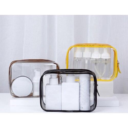Transparent PVC Storage Bags Travel Organizer Clear Makeup Bag Professional Cosmetic Bag Beauty Case Toiletry Bag Wash Bags