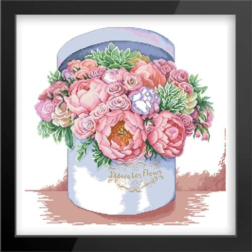 Send You Aromatic Cross Stitch Kits Patterns Printed Fabric Embroidery Set 11CT 14CT Handmade Needlework Crafts Home Decorations