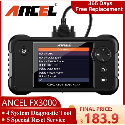ANCEL FX3000 Professional OBD2 Automotive Scanner Airbag ABS AT SAS BMS Oil Reset OBD 2 Scanner Update Free Car Diagnostic Tool
