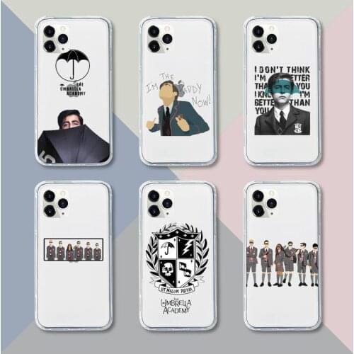 Fundas Umbrella Academy Phone Case Transparent For iPhone 12 11 pro mini XS XR X max 5 6 s 7 8 plus Soft TPU Clear Mobile bags