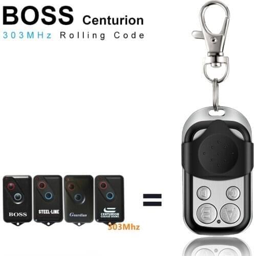Boss Remote Control For Garage Door For Guardian SteelLine Centurion BHT4 BOL4 BOL BRD1 BRD9 2211-L 2211-L (TX) 303MHz Command