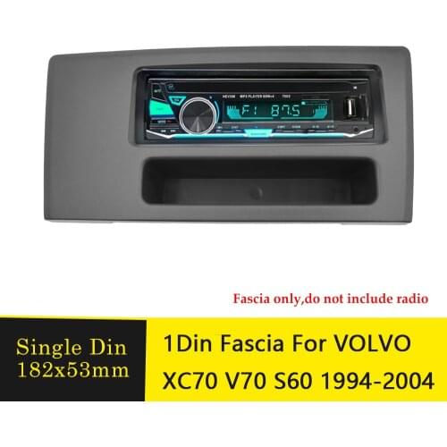 1Din Car Radio Fascia Frame For VOLVO XC70 V70 S60 Adapter Face Facia Panel Stereo Audio Bezel Dash Mount DVD Player Plate Kit