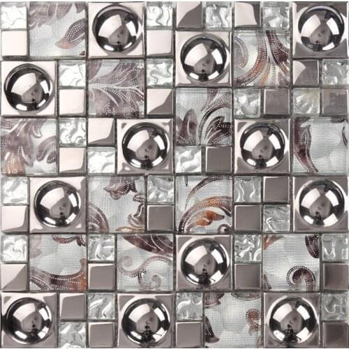 3D hat electroplating glass tiles 300x300mm for bathroom shower tiles kitchen backsplash wall and floor tiles free shipping
