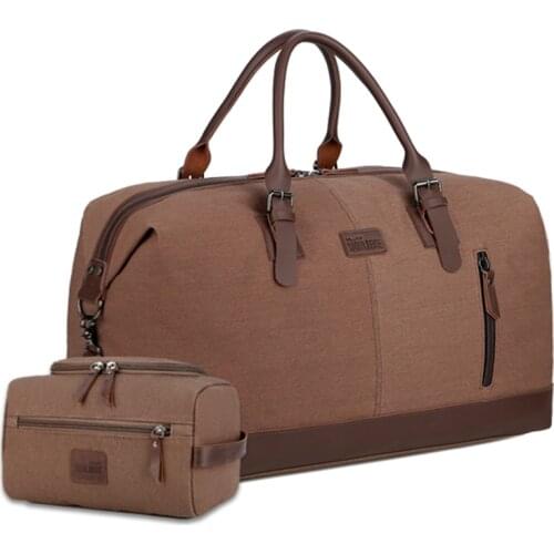 Men Large Capacity Travel Bag Crossbody Bag Canvas Handbag Cosmetic Bag Business Makeup Case Pouch Toiletry Storage Bag Set