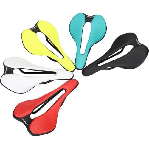 Bike Saddle Hollow Comfortable Bicycle Seat Good Filling Easy to Install Bike Seat Ergonomic Design Bicycle Saddle for Cycling