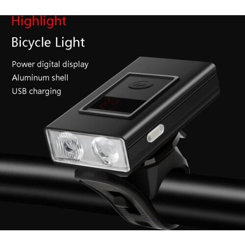 Bicycle Light USB Rechargeable Car Headlight Battery Indicator Night Riding Light 500 Lumens Highlight Bicycle Light Multi-mode