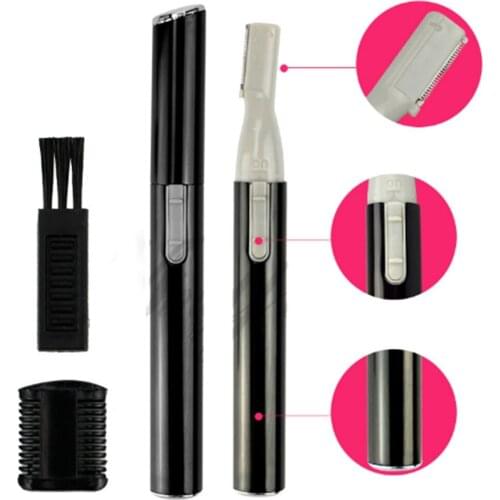 High Quality Practical Electric Face Eyebrow Scissors Hair Trimmer Mini Portable Women Body Shaver Remover Blade Razor For Sale