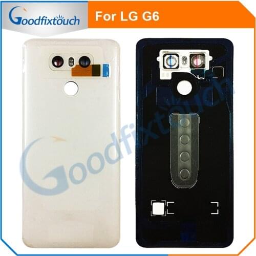 Back Cover for Lg g6 Battery Cover door Case Housing with Camera Lens glass Replacement for G6 LS993 US997 VS998 H870