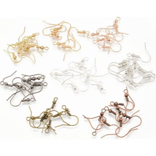 100pcs/lot 20x17mm DIY Earring Findings Earrings Clasps Hooks Fittings DIY Jewelry Making Accessories Iron Hook Earwire Jewelry