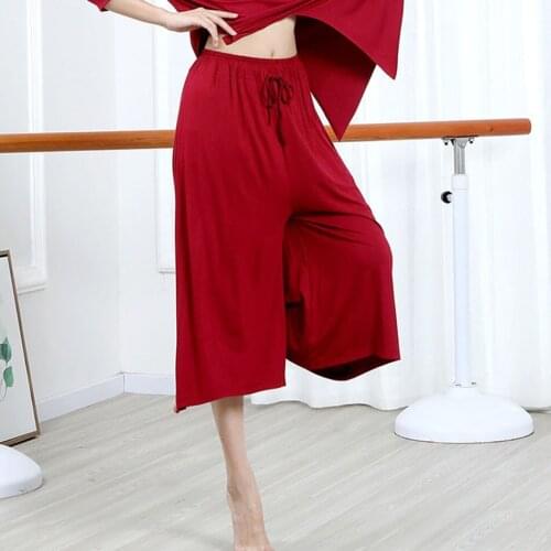 2021 New CM039 Half Long Loose Design Female Latin Dance Pants Women Dancing Suit for Ballroom Belly Dancing Performamnce