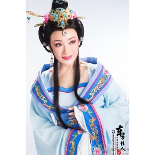 Chinese Traditional Famous Yue Opera Couple of Wild Goose Actress "Wang Yunyan" Grand Tang High Waist Womens Costume