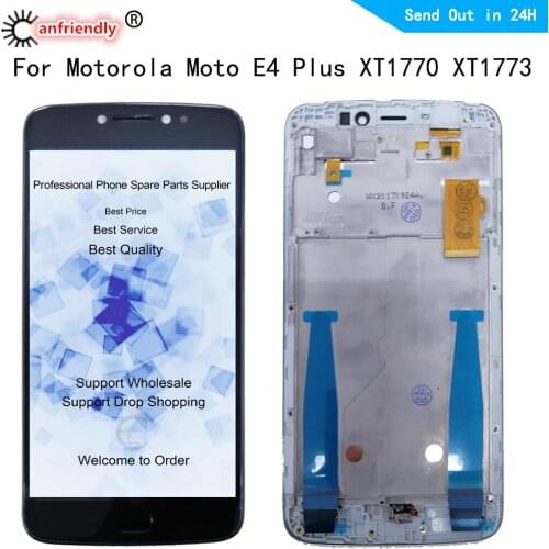 For Motorola Moto E4 Plus XT1770 XT1773 LCD Display Touch Screen Digitizer With Frame Assembly Replacement For Moto E4Plus