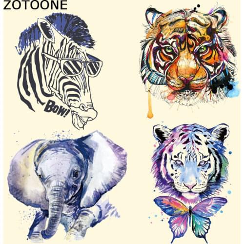 ZOTOONE Pretty Animal Patches Iron on Transfer Patches for Clothes Children Christmas Gift A-level Washable Stickers