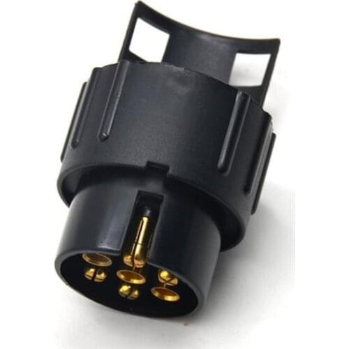 1PCS Black 13Pin to 7 Pin Female Plug Adapter Electrical Converter Truck Trailer Vehicle Connector Car Accessories
