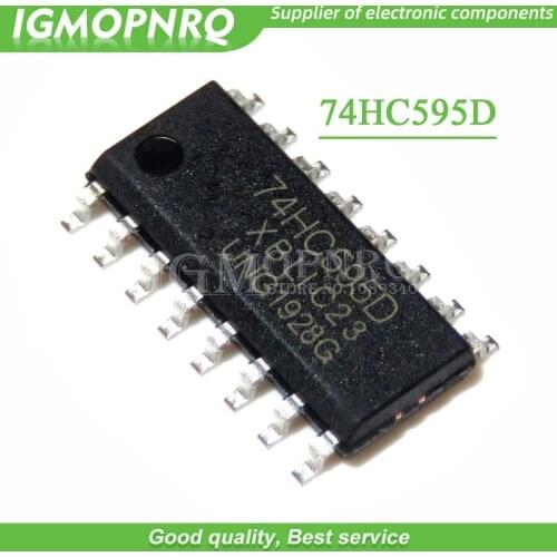 10pcs 74HC595D 74HC595 SOP-16 Counter Shift Registers 8bit Shiftr new original