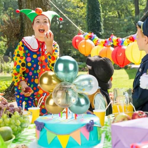 10pcs/set Creative 10pcs 5inch Balloon Cake Topper Set Birthday Party Decoration Cake Toppers Baby Shower Wedding Decor Supplies