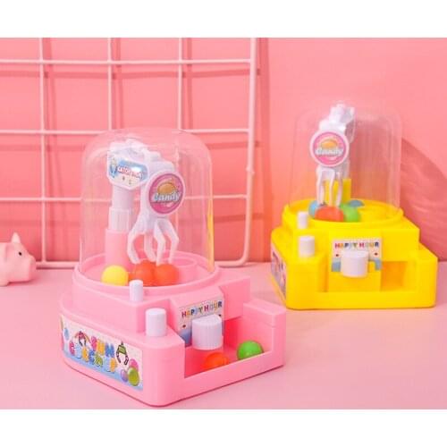13*12*10cm Mini Catching Ball Machine Baby Hand Training Clip Candy Machine Children Early Education Toys Gift