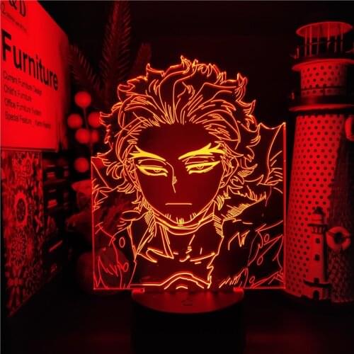 MY HERO ACADEMIA Hawks 3d Illusion Led Night Light Boku no Hero Academia Anime Color Changing Lampara For Bedroom Decor Kid Gift