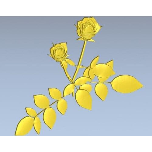 3d model relief for cnc in STL file format Rose_7
