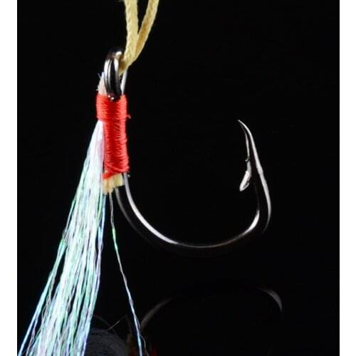 5pcs Stainless Steel Fish Hook Dali Horse Line Iron Plate Hook 4 # 1/0 4/0 6/0 8/0 Sea Fishing Hook Hooks Fishing Jig Head