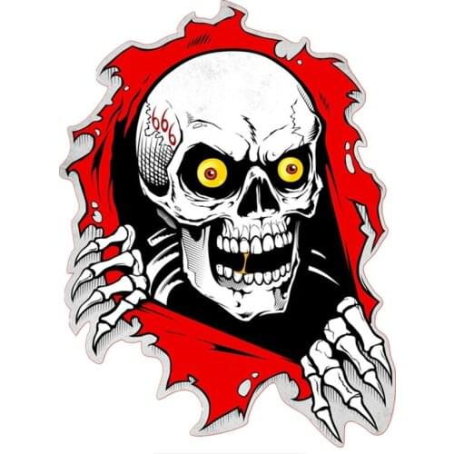 Car stickers. Creative skull decoration accessories. Suitable for all models such as Chevrolet Cruze Peugeot 307 Honda civic.pvc