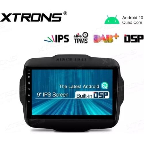 9" Android 10.0 OS Car Multimedia Navigation GPS Radio System Player for Jeep Renegade 2015-2 with 178° Viewing Angle IPS Screen