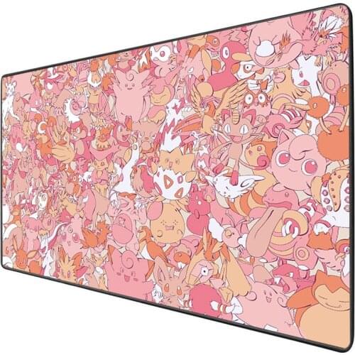 XGZ Cartoon Anime large game mousepad computer large size xl 2xl rubber table mat notebook keyboard pad non-slip lock edge