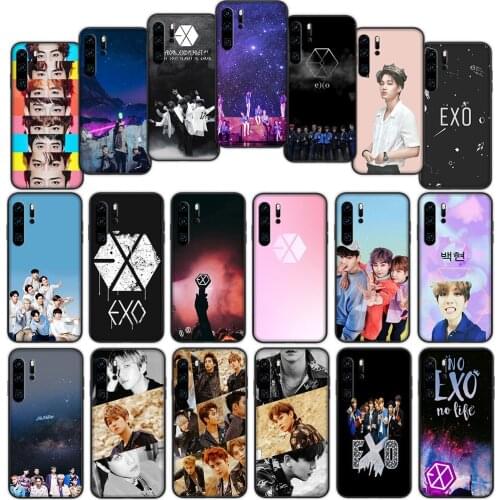 Kpop EXO Luxury Soft Cover Case for Huawei P40 P30 P20 P10 Lite Pro Nova 5t