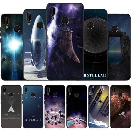 Interstellar black soft Phone Case for huawei P40 P30 P20 P10 Pro lite P9 Lite nova 4E 6SE Psmart 2019 Y6 9 Prime
