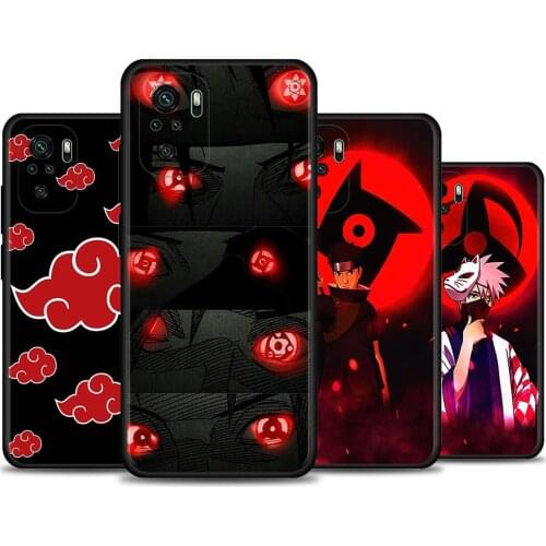 For Redmi K40 Pro Plus 9 Power 9A 9C 9T 8A Shell Soft Case for Redmi Note 10 Pro Max 9 8 8T 7 Anime Cloud Red Eye