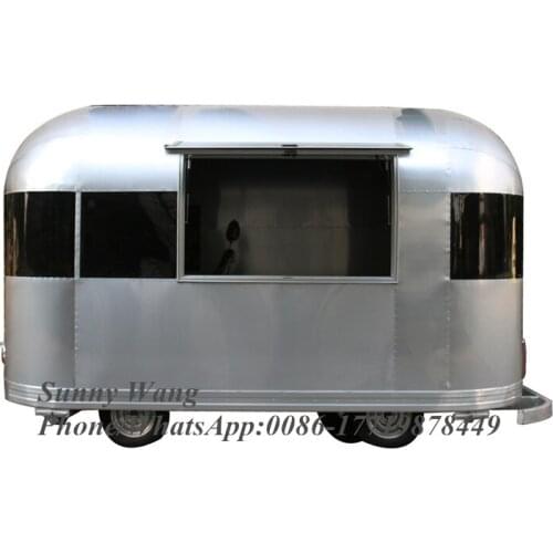 China Hot Selling mobile food cart Best Designed Mobile food truck Fast FoodTrailer hot dog cart stainless steel food truck