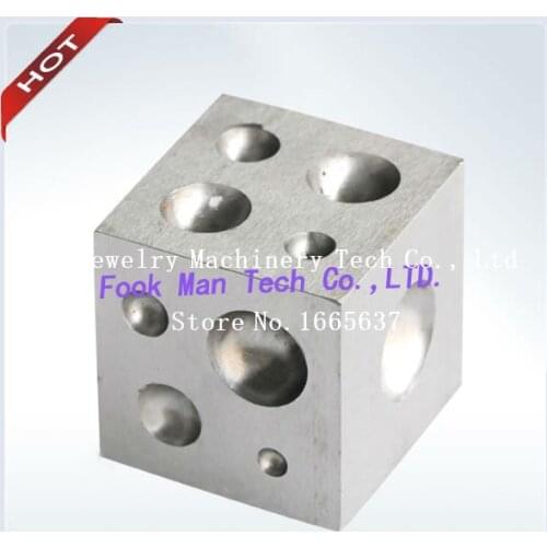 Square Dapping Block, jewelry making blocks punch tools for jeweler, dapping die