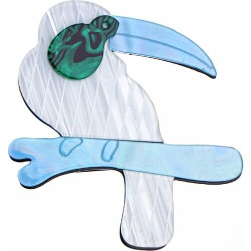 Cute Acrylic Birds Pins And Brooches For Women Kids Flying Bird Animals Brooch Collar Clips Fashion Womens Jewelry Accessories