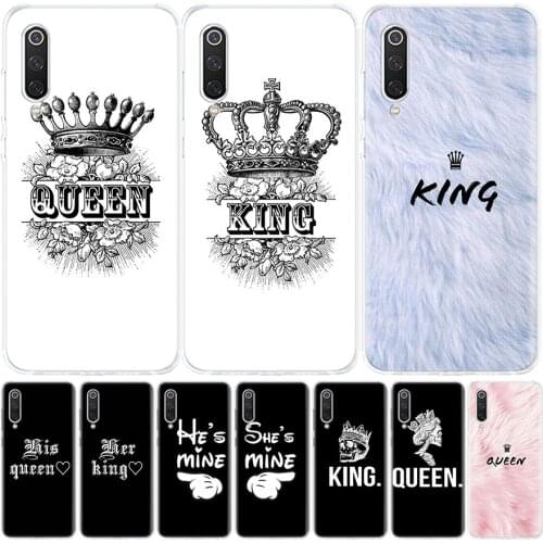 Fashion Pattern King Queen Phone Case for Xiaomi Note 10 Mi 11 9 8 CC9 5X 6X A1 A2 A3 9T 10T Lite Pro Poco F1 X3 NFC F3 Cover Co