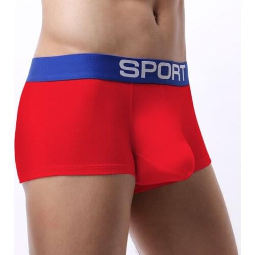 Mens Underwear Sexy Elephant Nose Boxer Shorts Breathable Cotton Fashion Sports Shorts Plus Size Penis Big Pocket Male Panties
