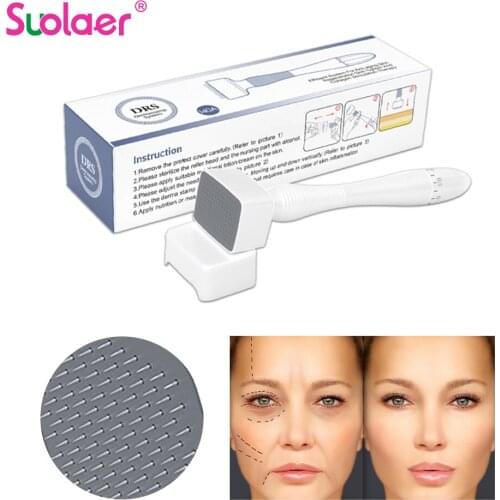 New Adjustable Needle Length DRS 140 Stainless Steel Needle Derma Roller Stamp Microneedle For Skin Care Dropshipping