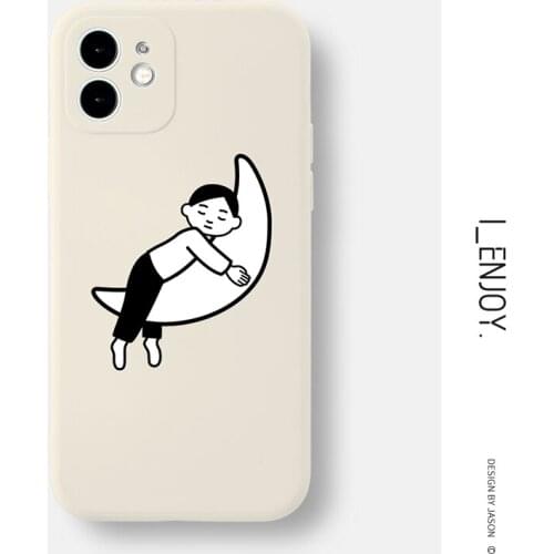 Official Original Soft Silicone Case for Apple iPhone 11 12 13 Pro MAX SE 2020 XR XS X 6 6s 7 8 Plus Shockproof Cute Phone Cover