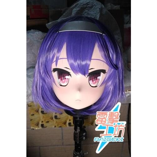 RAIGEKI MAKS 81) Resin Crossdresser DOLL BJD Kigurumi Anime NO GAME NO LIFE Hatsuse Izuna Cosplay Head Mask