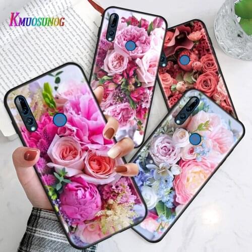 Flower Ball Peony Rose Cover For Honor 30i 10i 10X 9X 8X MAX 20 10 9 8 8A 8C 8S Prime 7A Pro Lite Phone Case